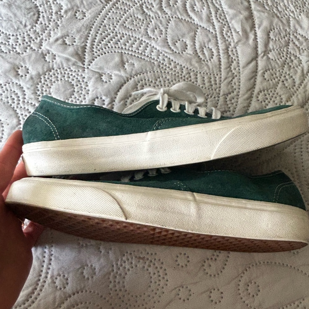Vans low top green suede sneakers size M8W9.5 VNOA348A204 Heiq Eco dry. Nice! - Picture 2 of 16
